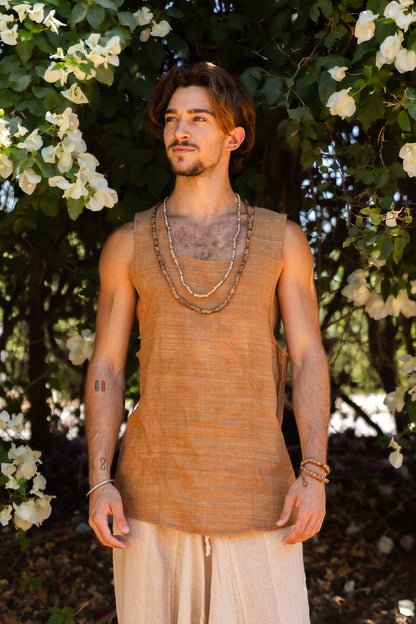 Tribal Silk Tank Top ⋙ Khadi Silk