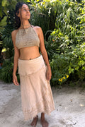 Gypsy Wrap Skirt ⋙⋗ with Frayed Edges ⋙⋗