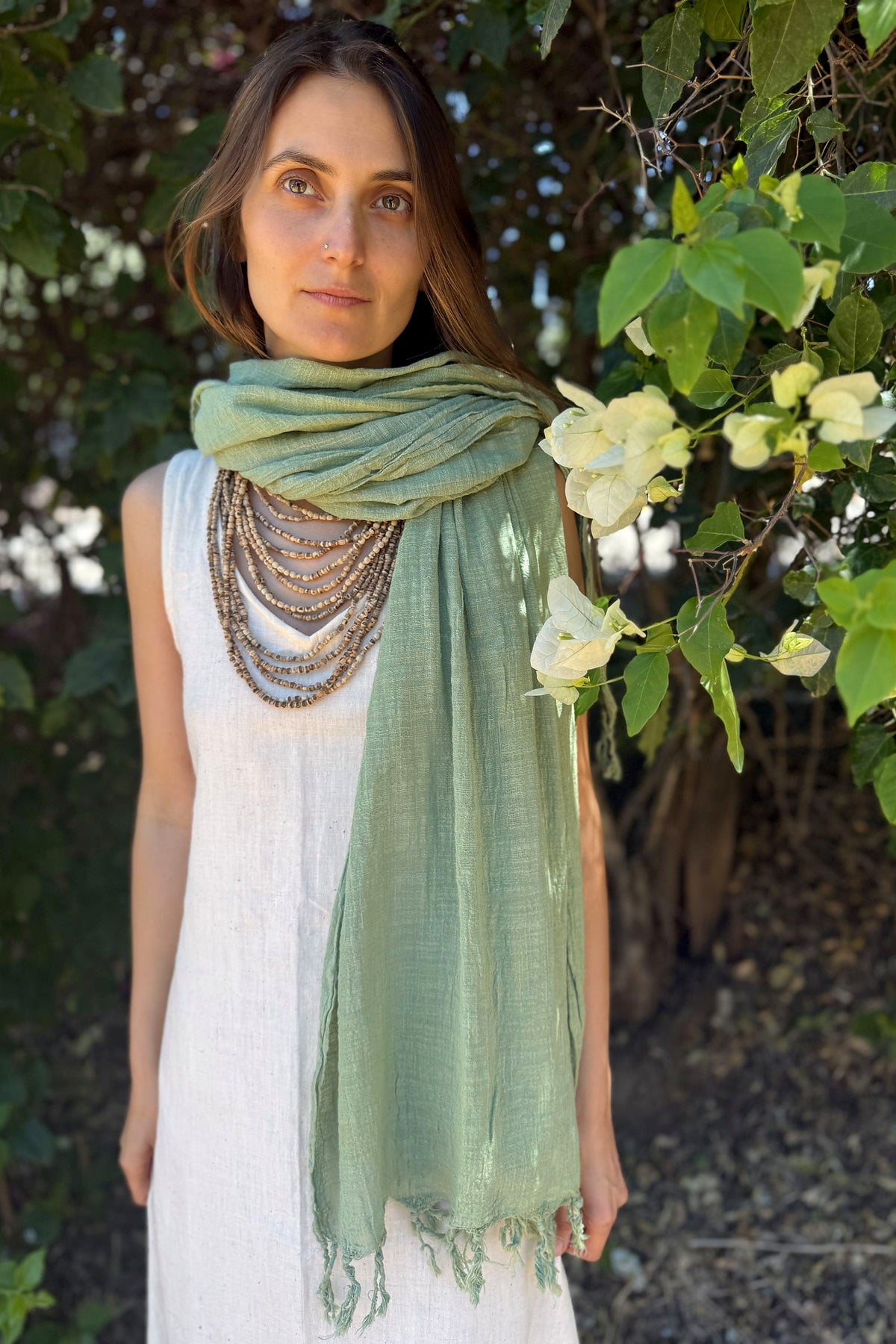 Natural Cotton Shawl ⋙⋘