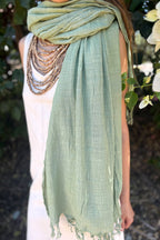 Natural Cotton Shawl ⋙⋘