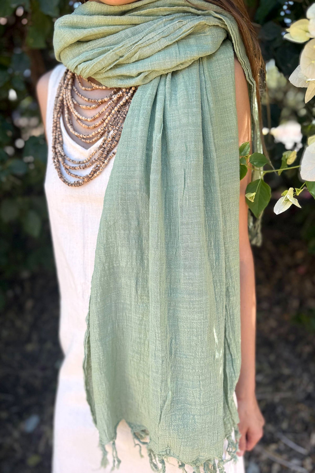 Natural Cotton Shawl ⋙⋘