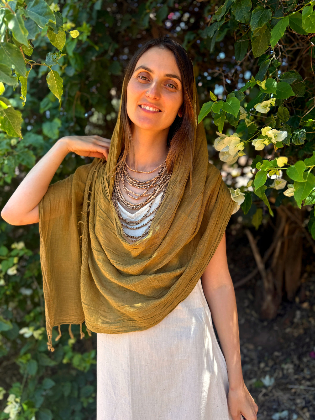 Natural Cotton Scarf ⋙⋘