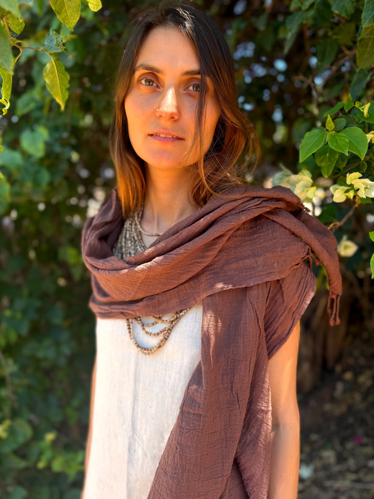 Natural Cotton Scarf ⋙⋘