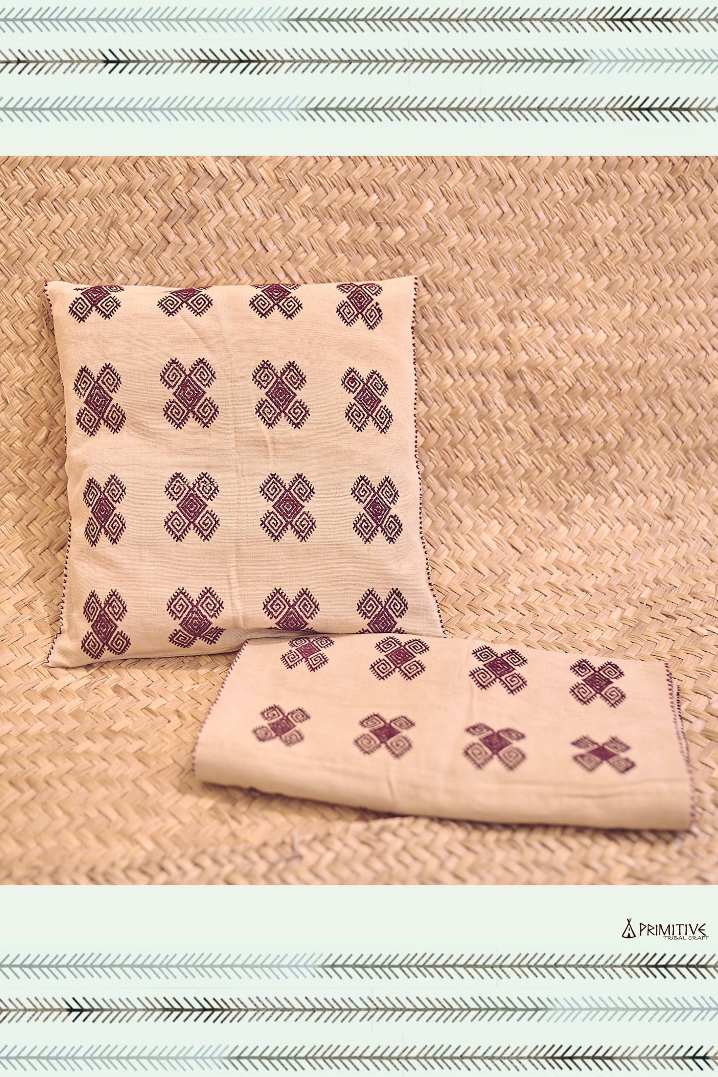 Woven Pillow Case ⫸ Handloom Cotton