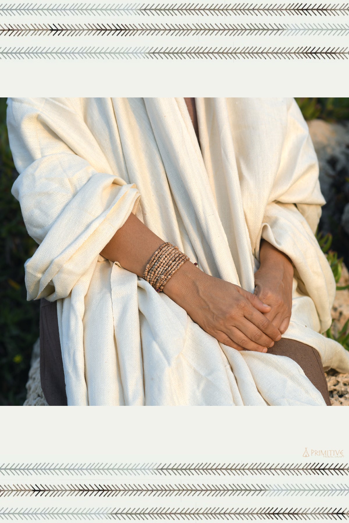 The Monk - Huge Handwoven Raw Silk Shawl