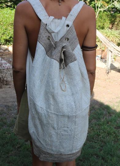 Hemp and Nettle Round Backpack