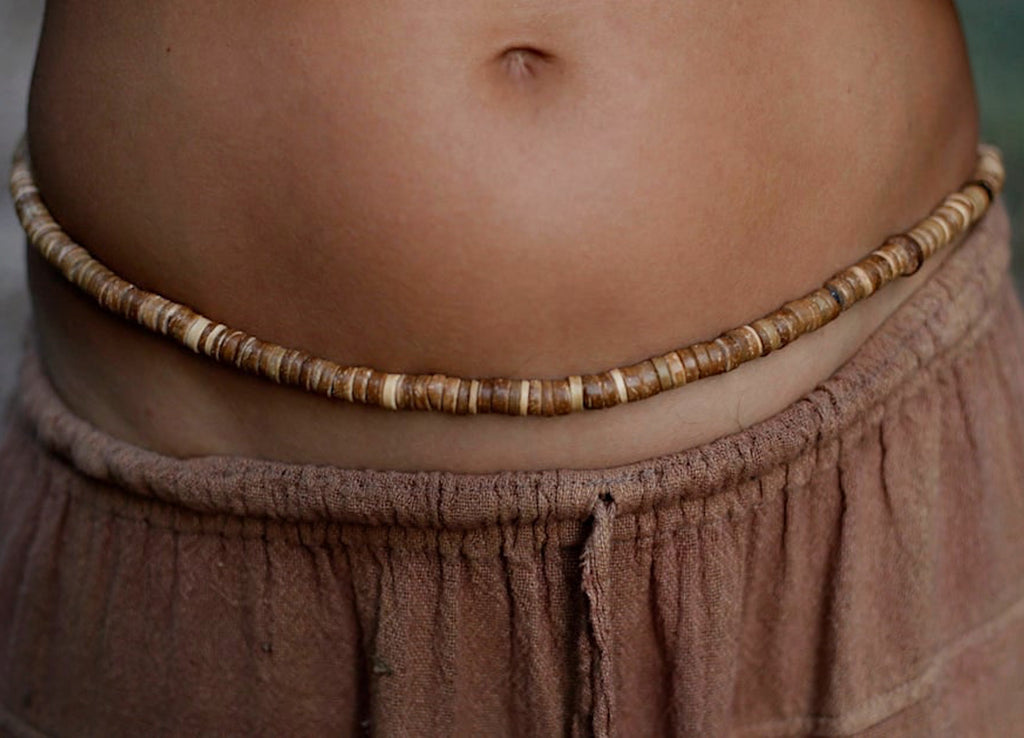 Coconut Beads Necklace ๑ Bracelet ๑ Belt ๑ Waist Beads ⋙ SET of 5