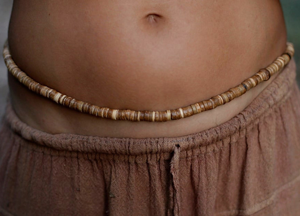 Coconut Beads Necklace ๑ Bracelet ๑ Belt ๑ Waist Beads ⋙ SET of 5