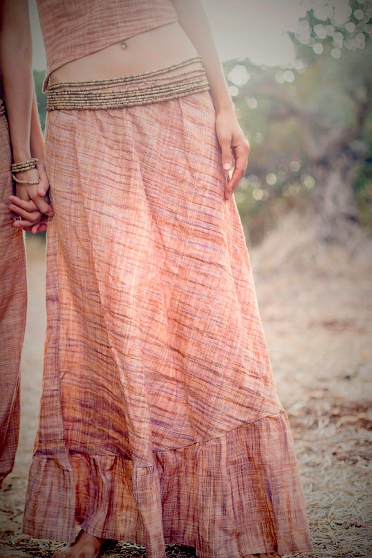 Coconut Beads Necklace ๑ Bracelet ๑ Belt ๑ Waist Beads ⋙ SET of 5