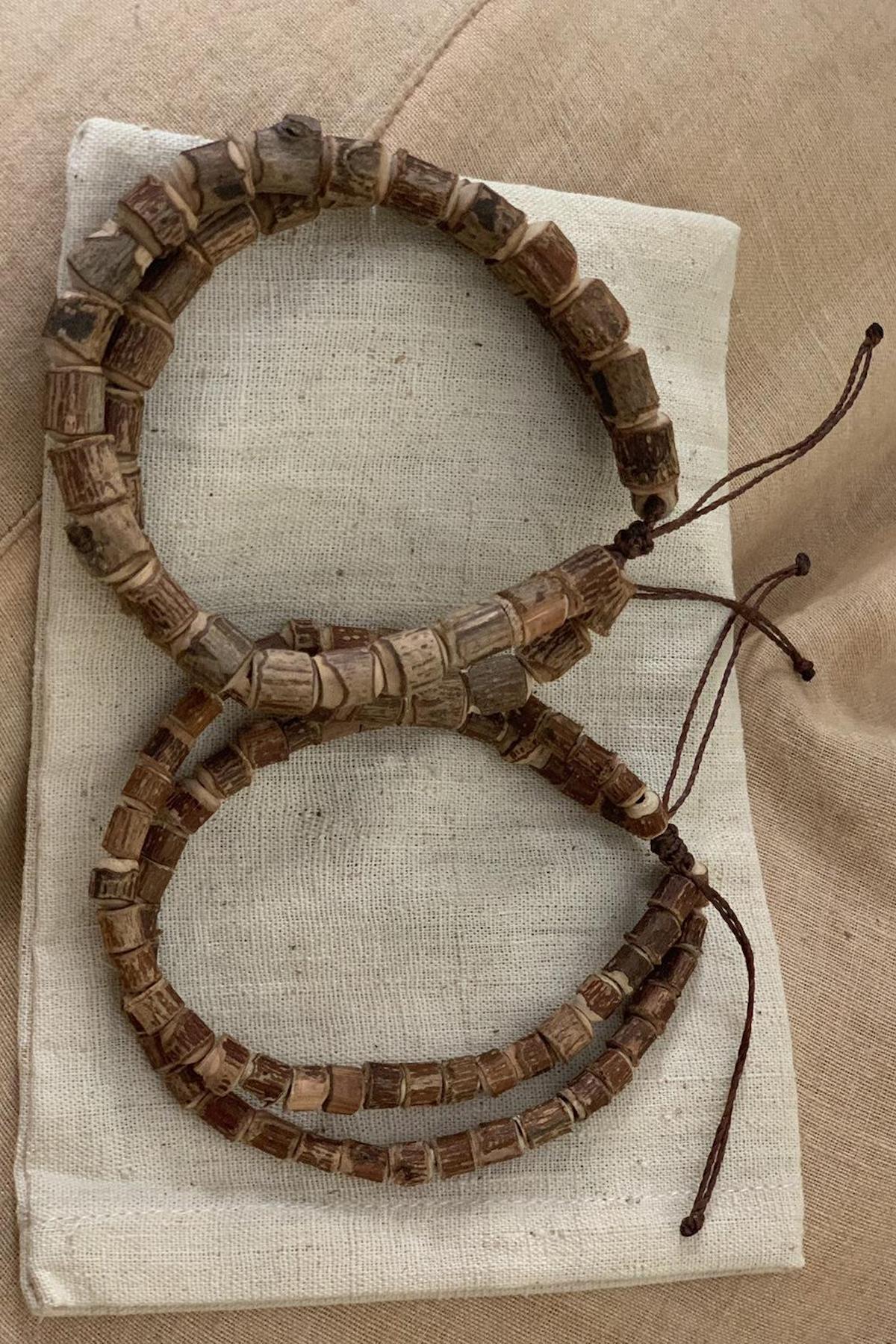 Tulsi Beads Arm Bracelets ⋙ SET of 2