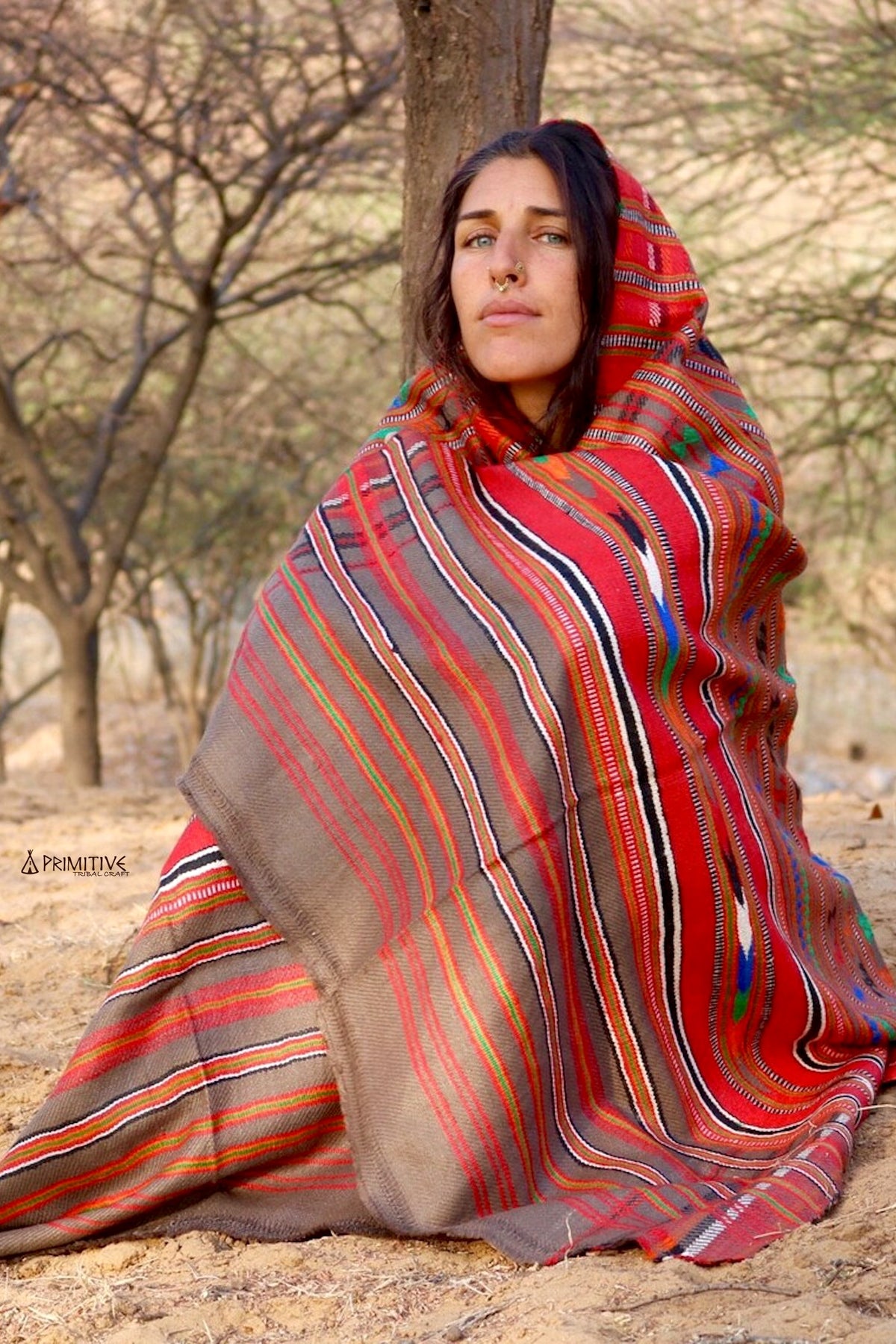 Rajasthani Handweb-Pattu-Schal