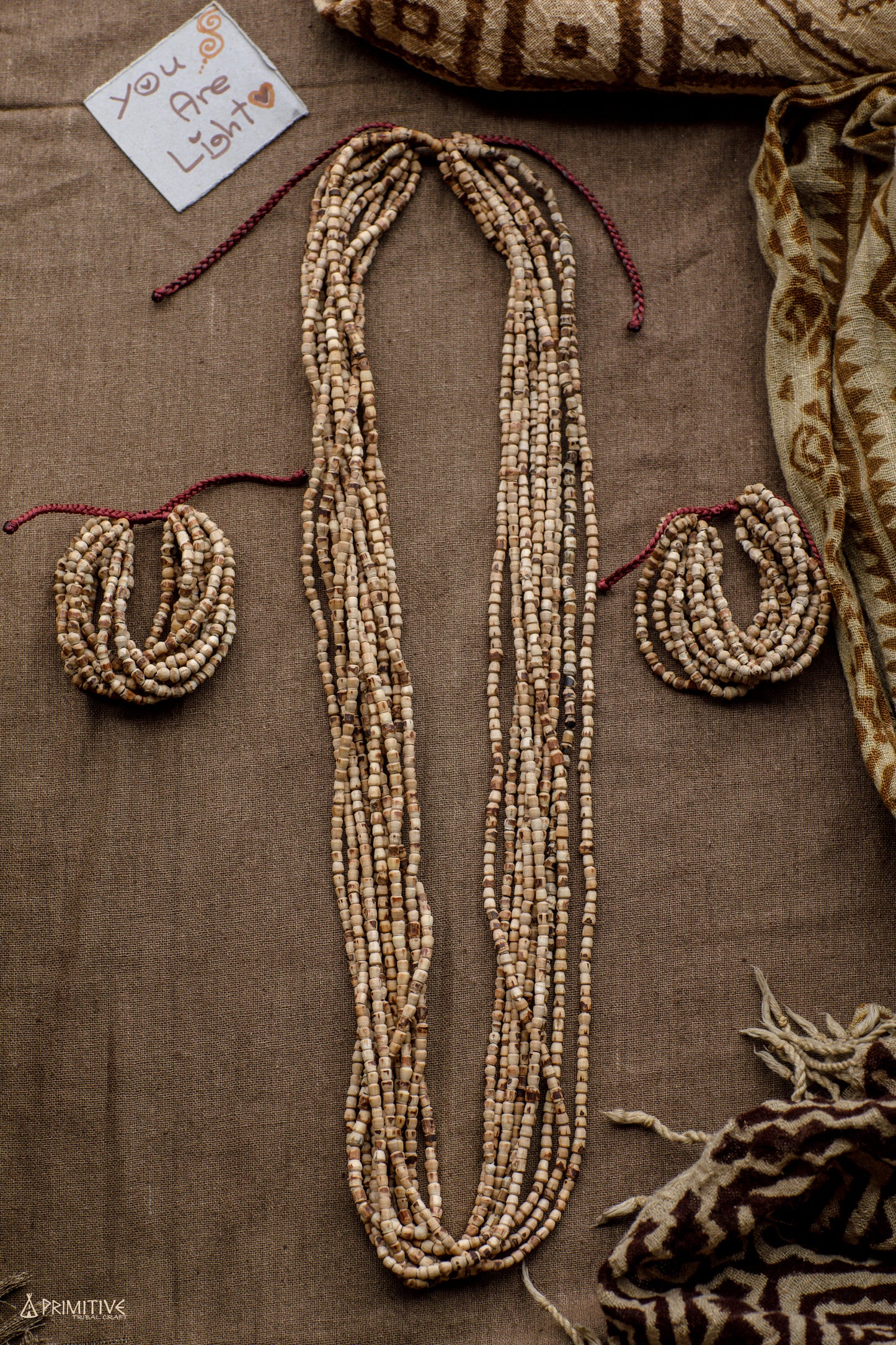 Tiny Tulsi Beads SET ⫸ Necklace + Belt/ Necklce