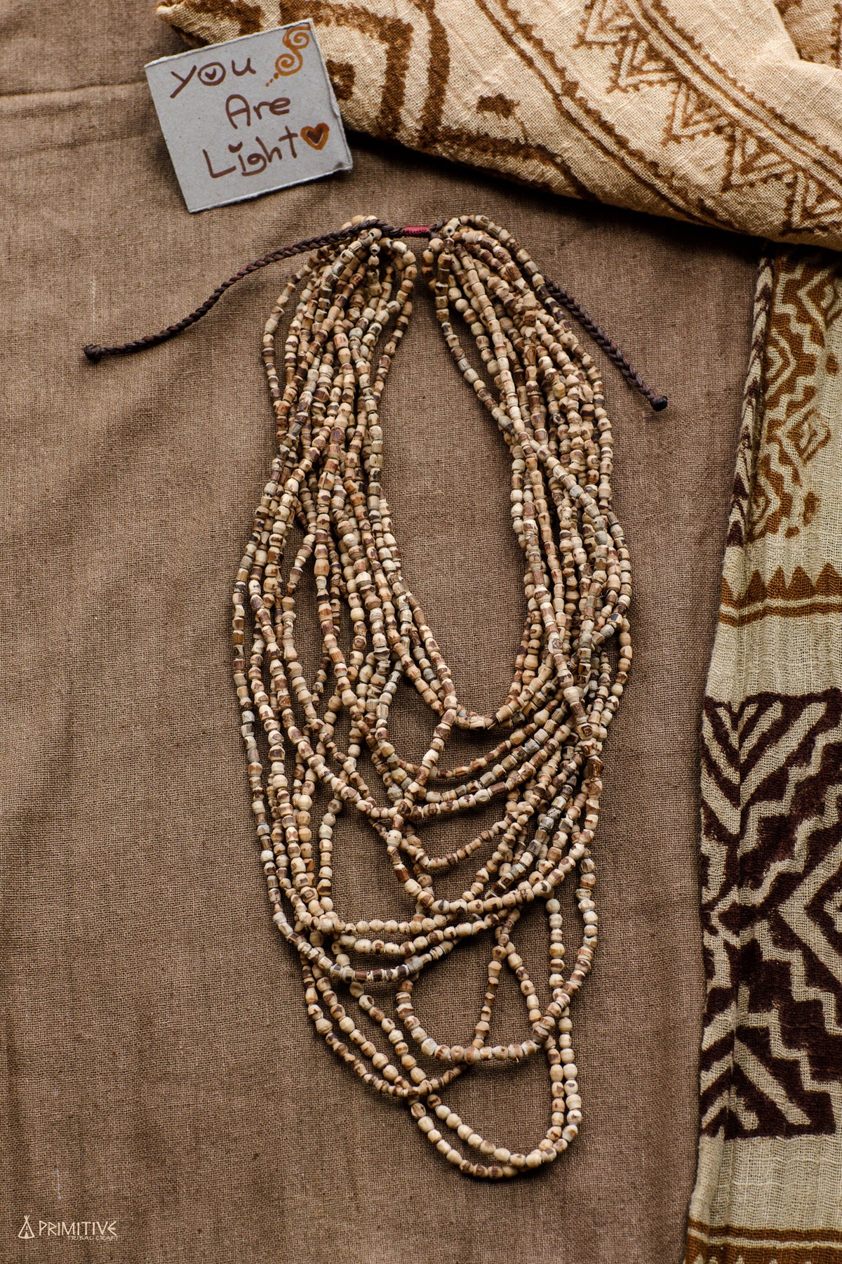 Tiny Tulsi Beads Necklace ~ 15 Strands