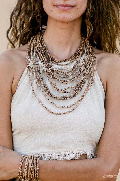 Tiny Tulsi Beads SET ⫸ Necklace + Belt/ Necklce