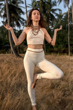 Extra lange schlichte Leggings ⫸ Bio-Baumwolle