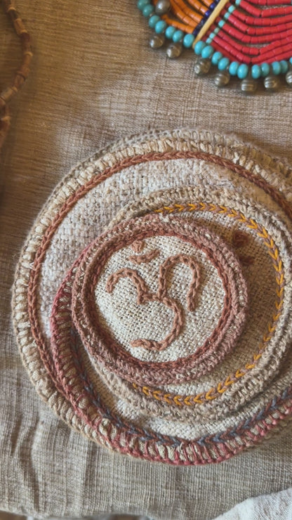 Handgenähter Hanfpatch