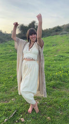 Natural Cotton Kimono ⋙ Block Printed