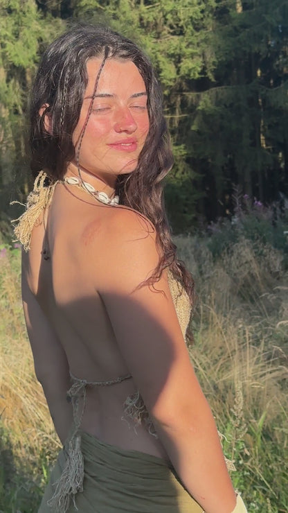 Knitted Pointy Top ⋙ Wild Himalayan Hemp