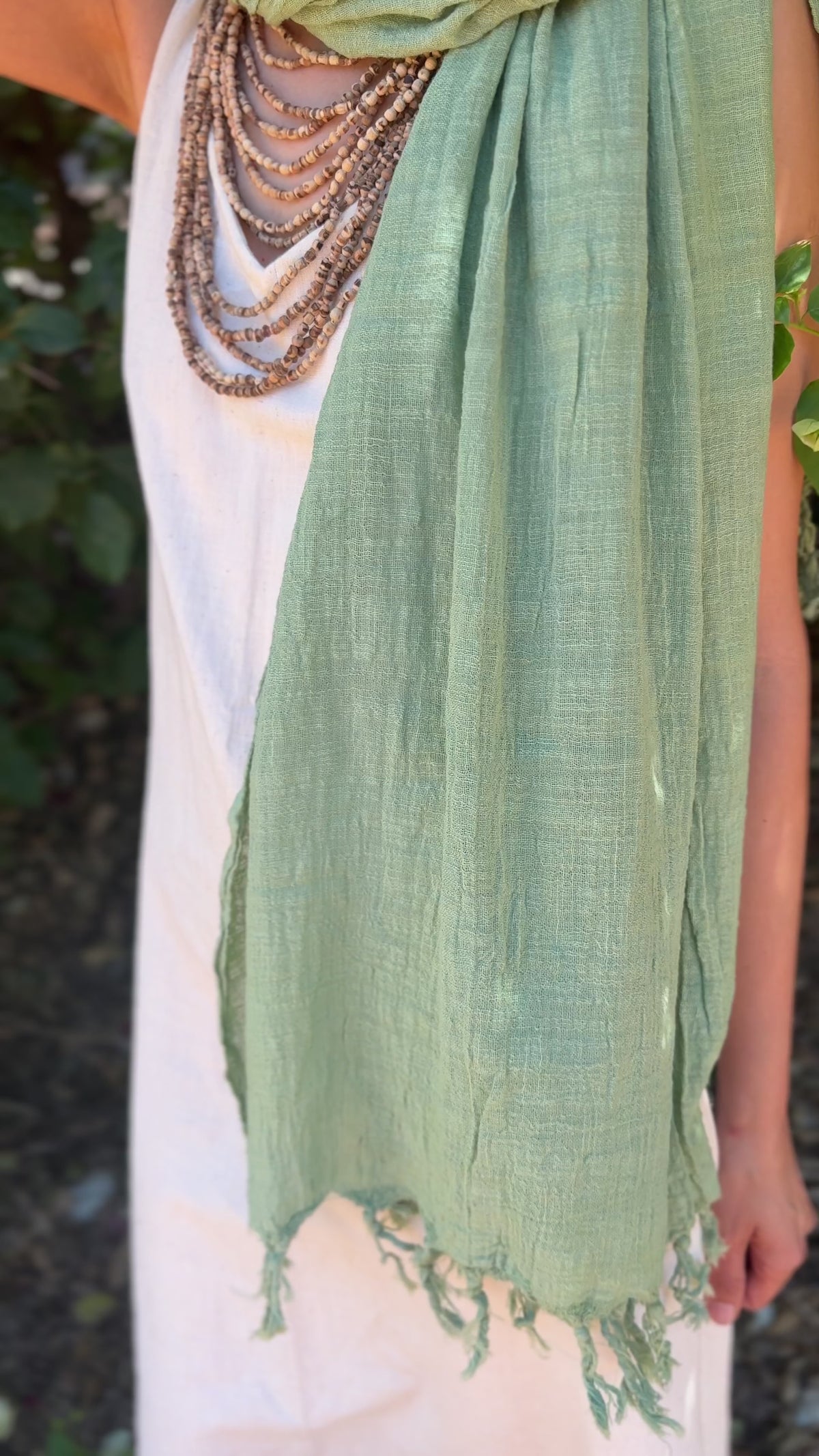 Natural Cotton Shawl ⋙⋘