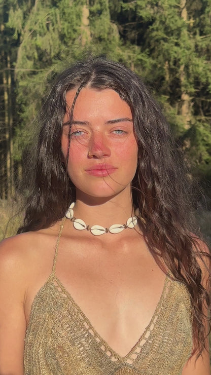 Cowrie Shells Choker Necklace