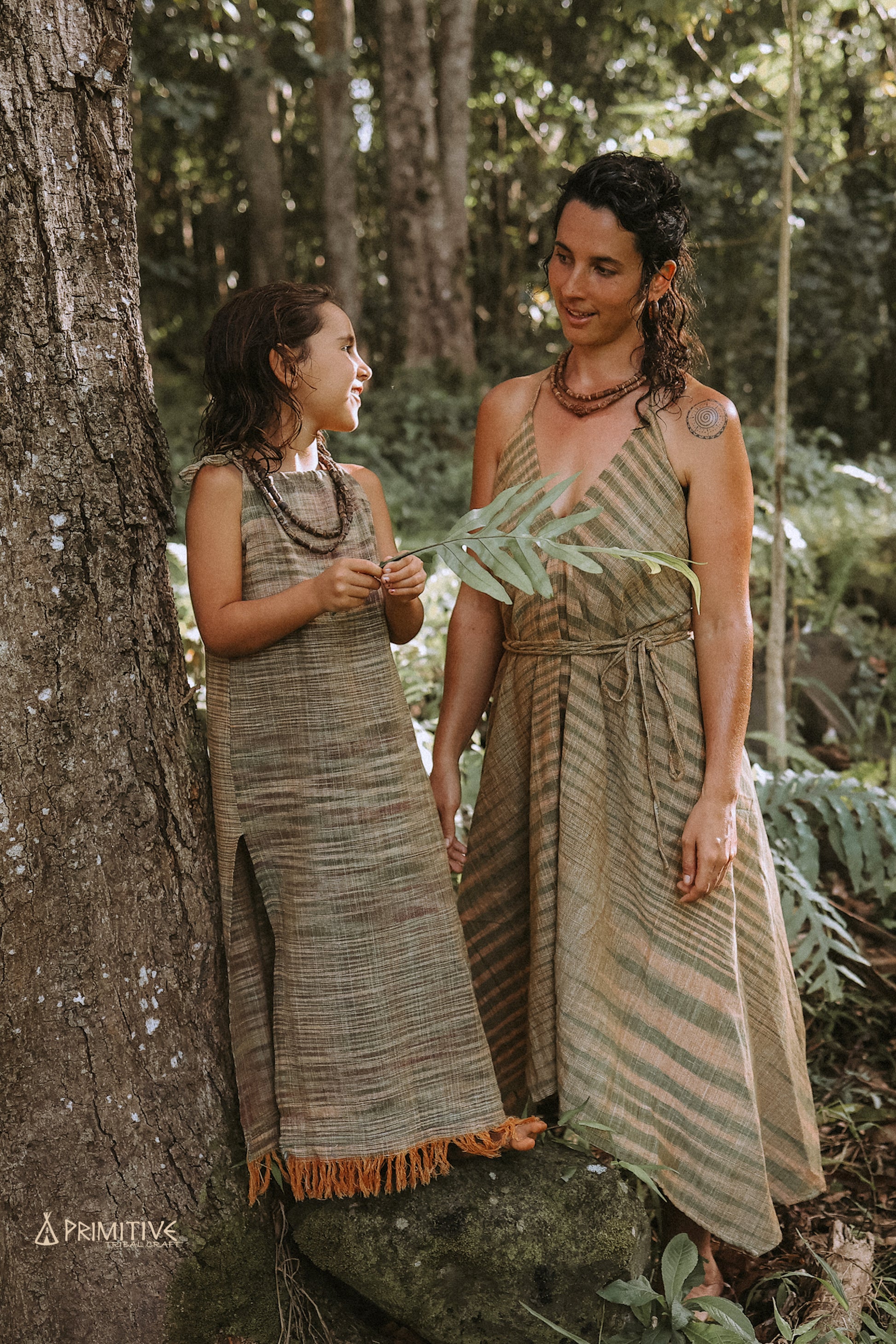 Jeliza Dress ⋙ Handwoven Khadi Cotton ⋙ Frayed Bottom