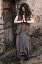 Harem Pants ⫸ made of Wool with Tribal Embroidery