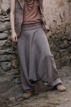 Harem Pants ⫸ made of Wool with Tribal Embroidery