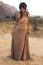 Earth Wrap Skirt ⋙⋘⋘ Long Cotton Skirt
