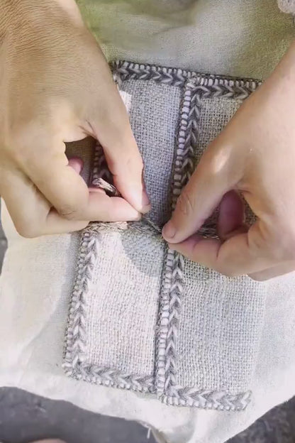 Handgenähte Himalaya-Hanf-Geldbörse ⋙⋘