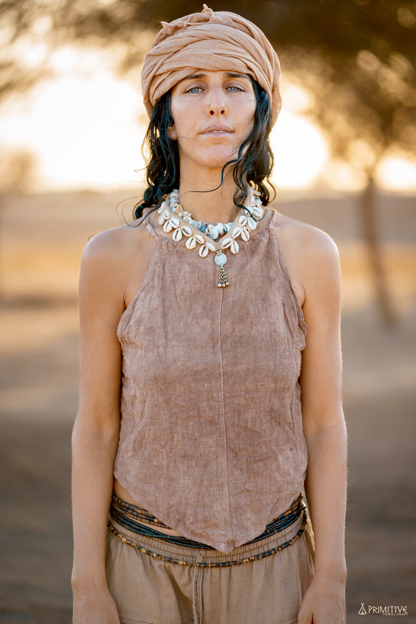 Red Earth Top >> Raw Silk >> Pecan Leaves Dyed