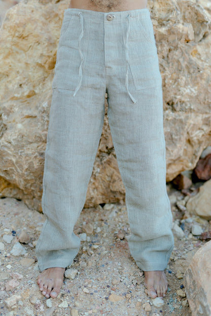 Linen Classic Straight Pants ⋙ LONGER LENGTH