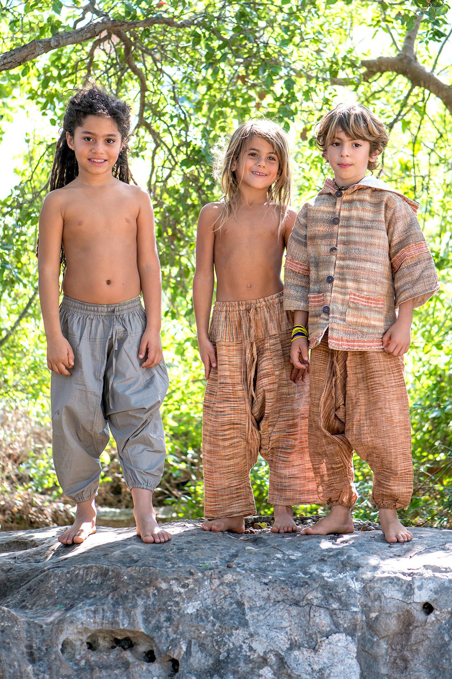 Earthy Pixie Children Jacket ⋙ Handwoven Khadi Cotton