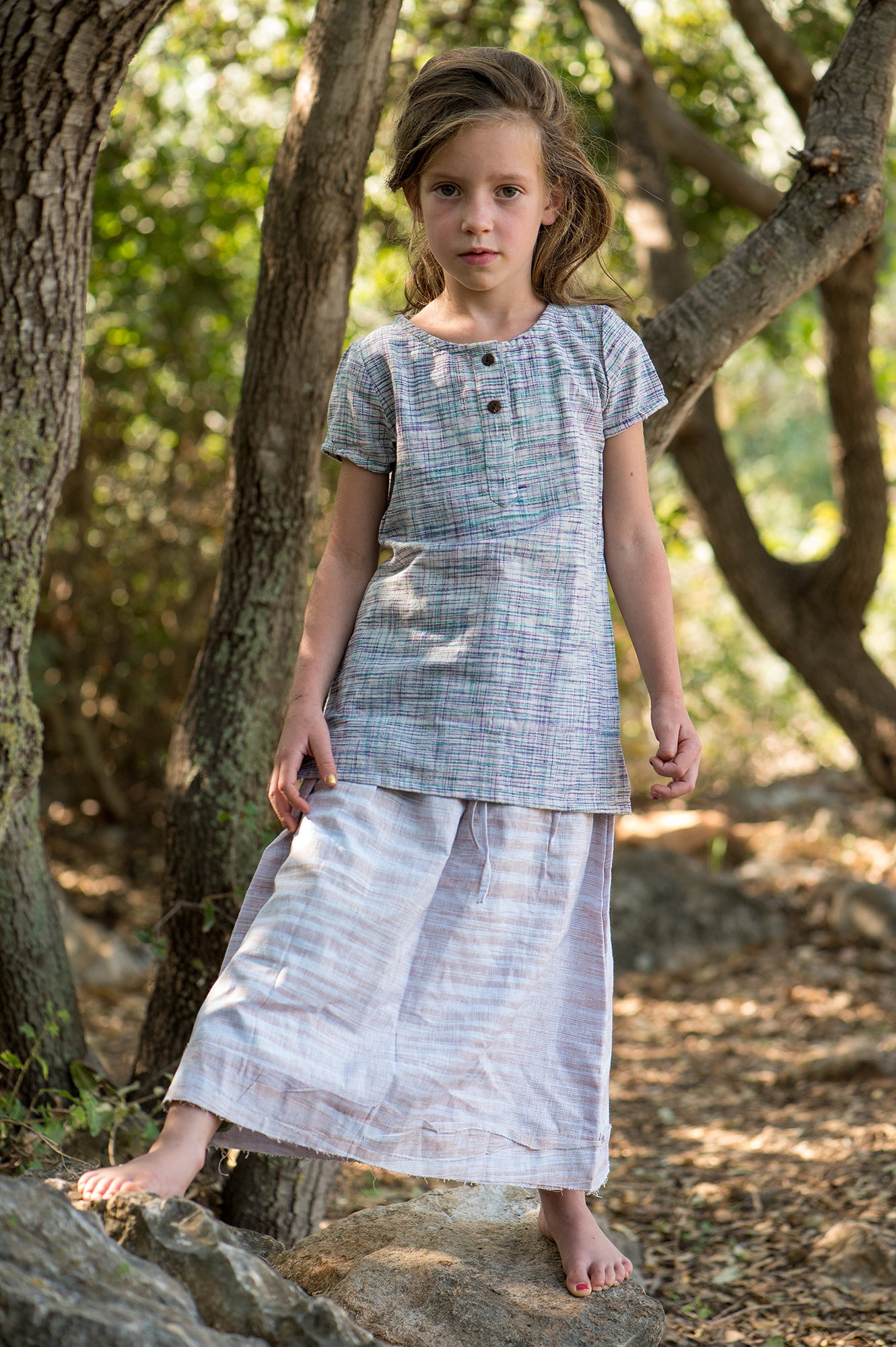 Earth Children Khadi Cotton Short Sleeves Top