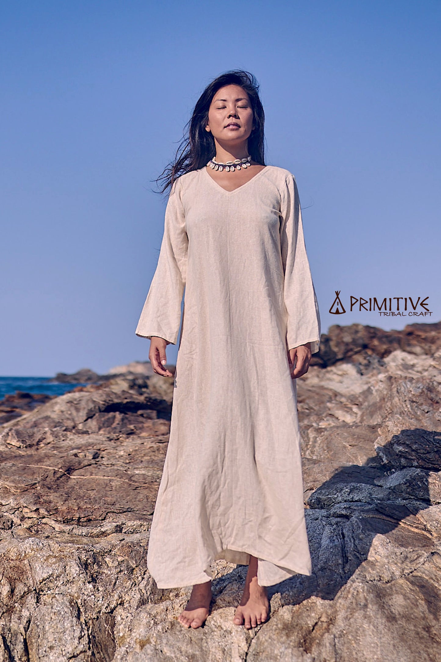 Jalabiya Dress ⋙ Handwoven Raw Silk