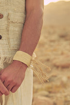 Plant Fiber Woven Bracelet »»» Tribal Pattern »»»