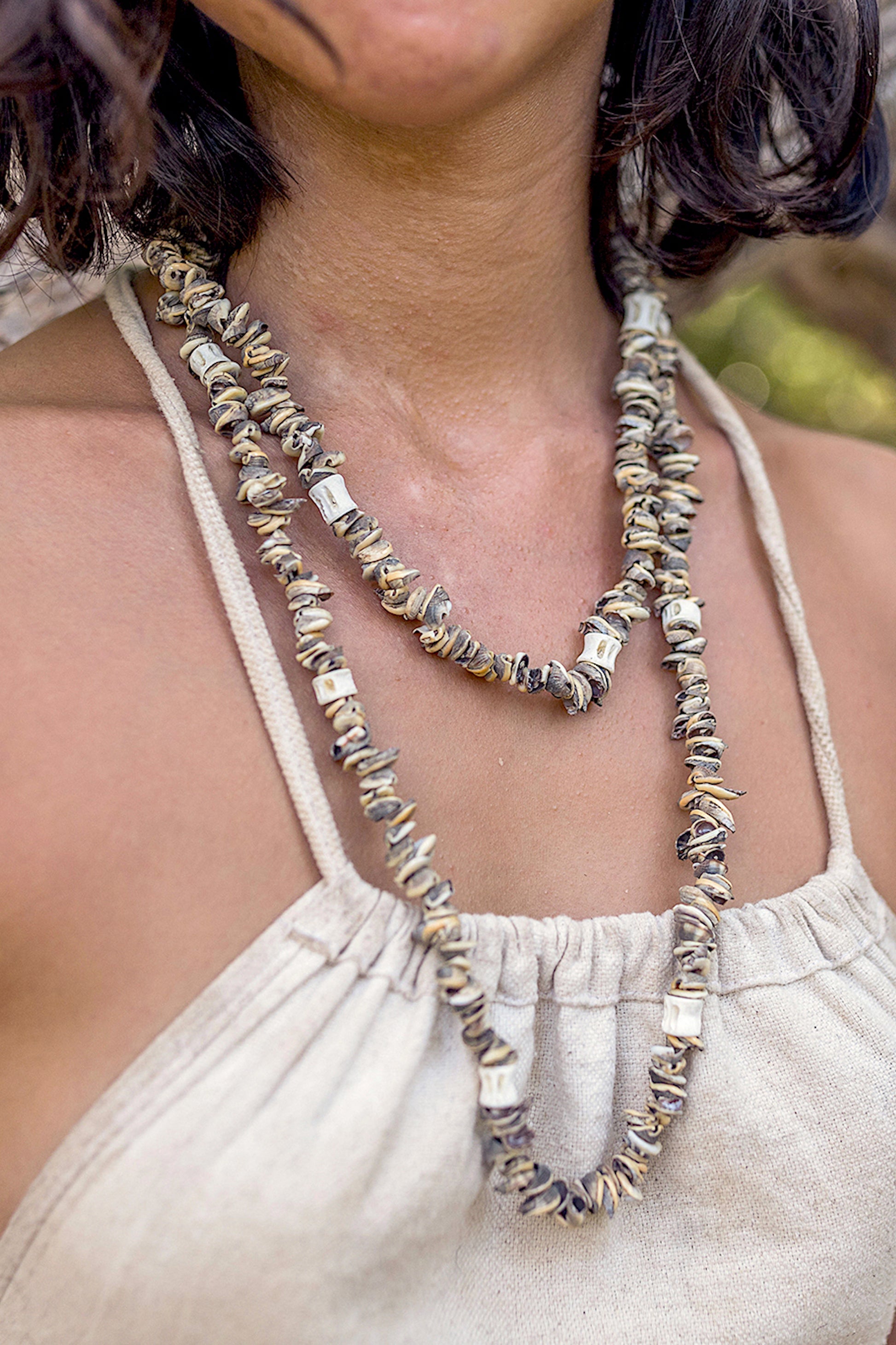 Papua Tribal ๑ Long Shells ๑ Necklace