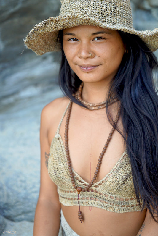 Knitted Hemp Hat >> Wild Himalayan Nettle >>