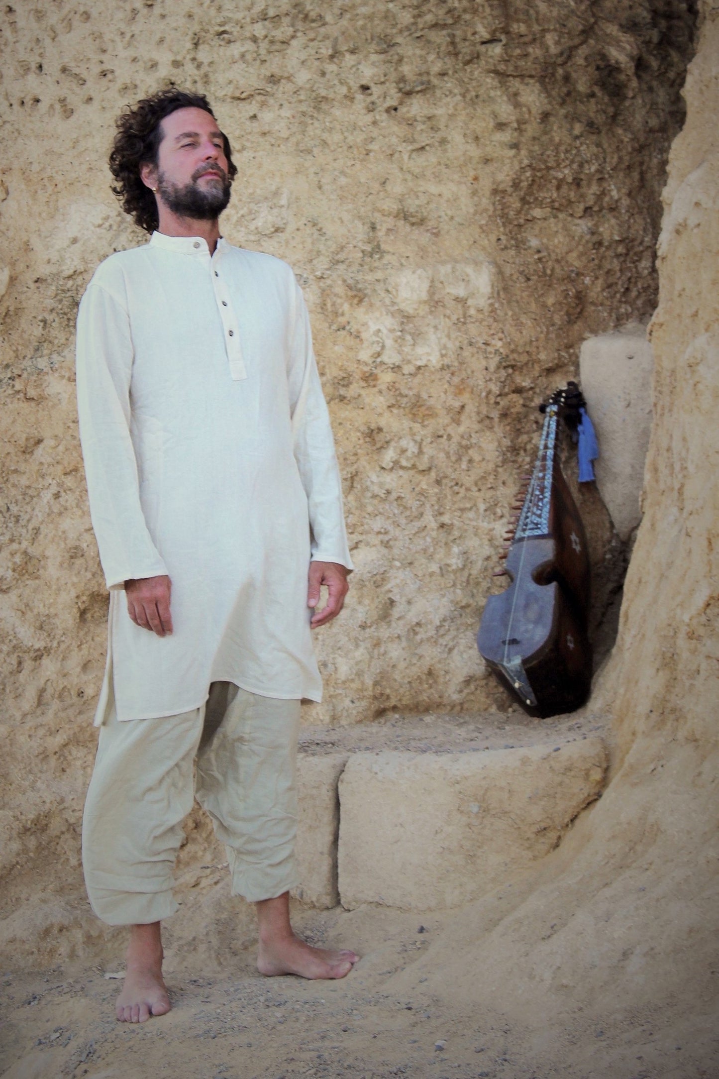 Natural Long Kurta ⋙ Organic Cotton