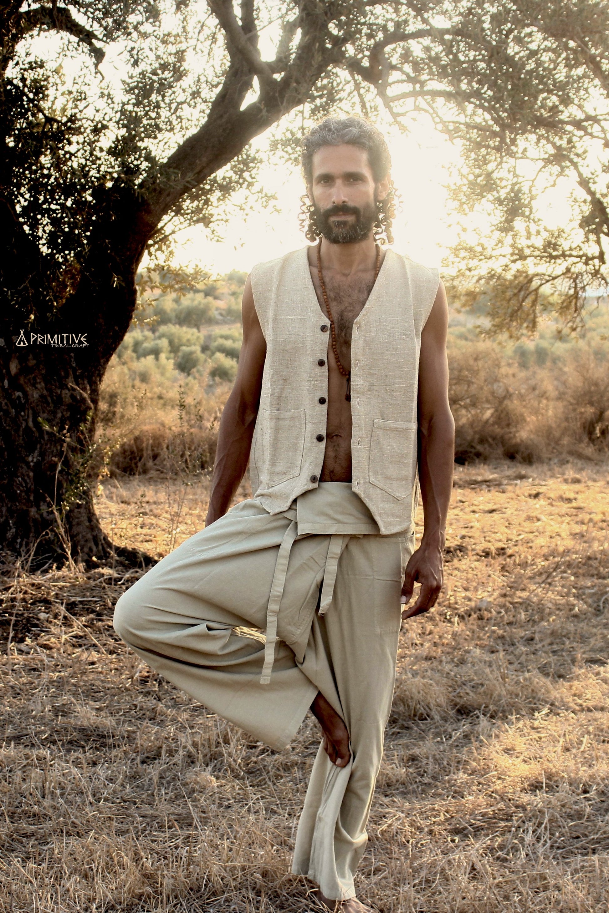 Single Layer Vest »» Handwoven Raw Silk