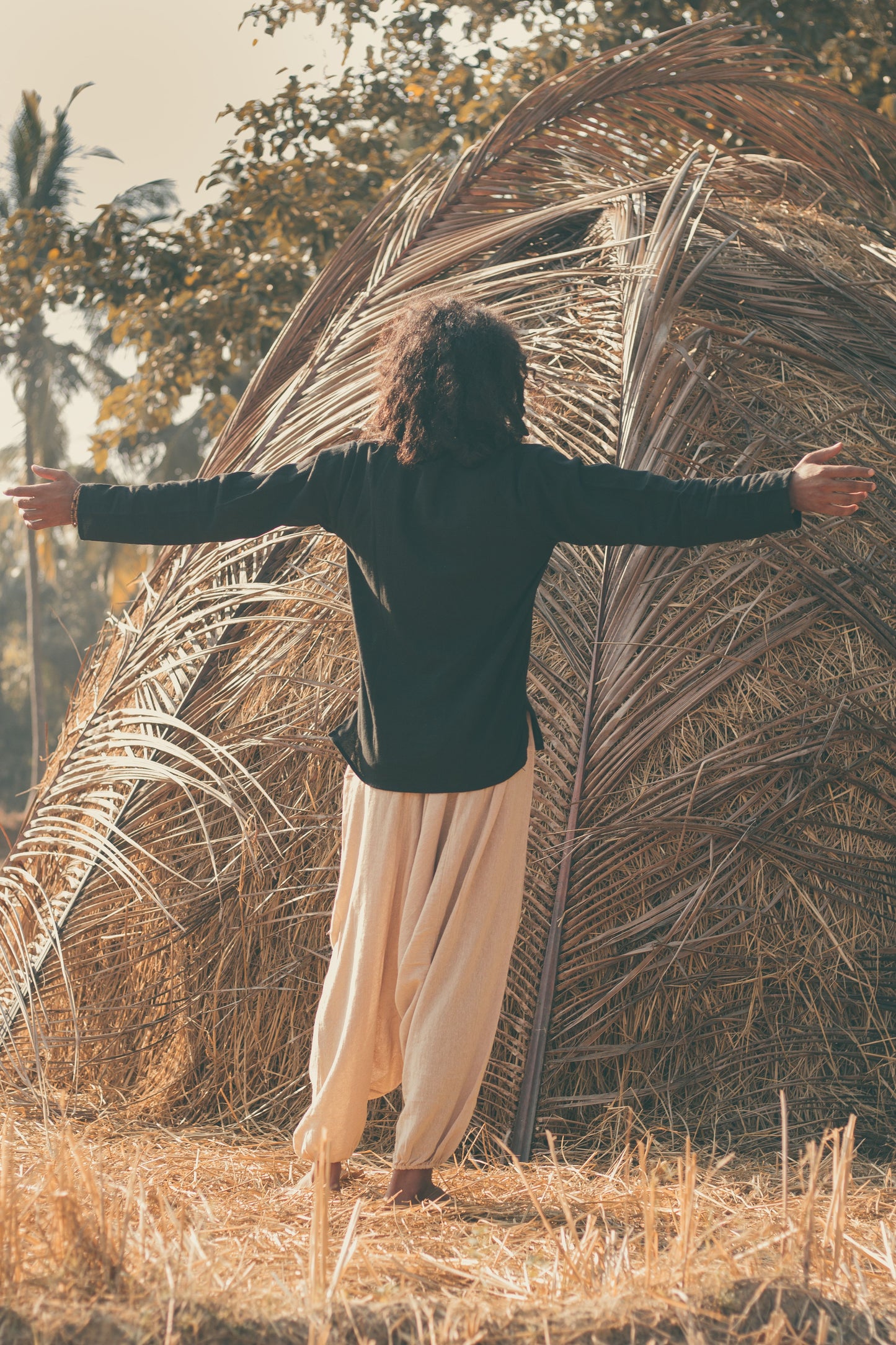 Short Kurta ~ Earthy Black ~