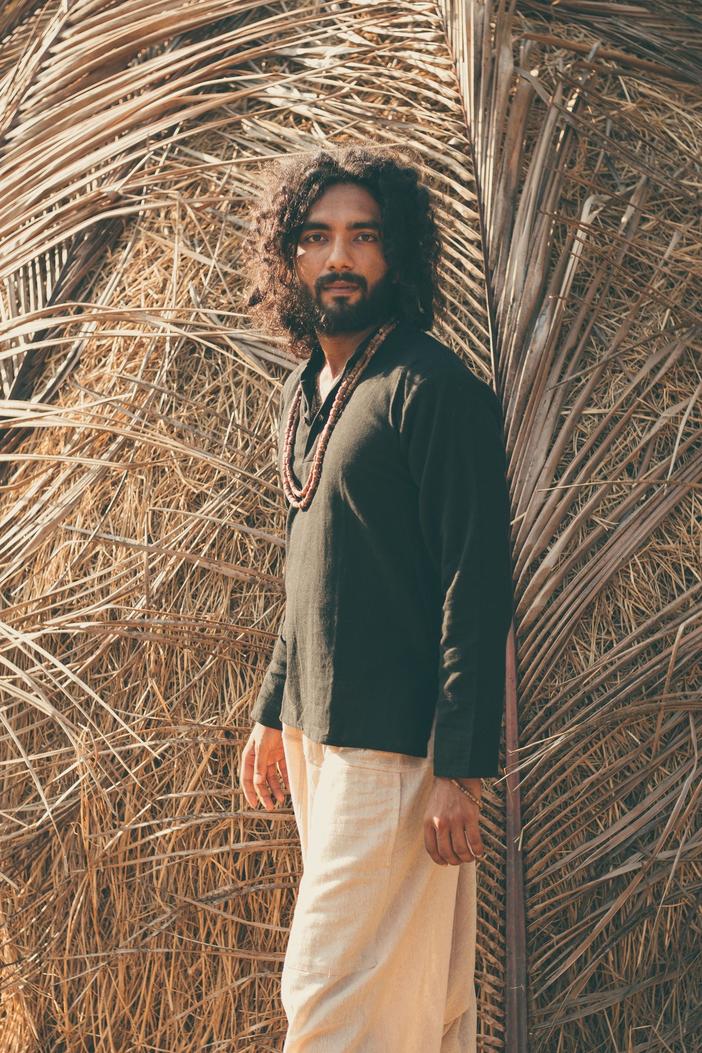 Short Kurta ~ Earthy Black ~