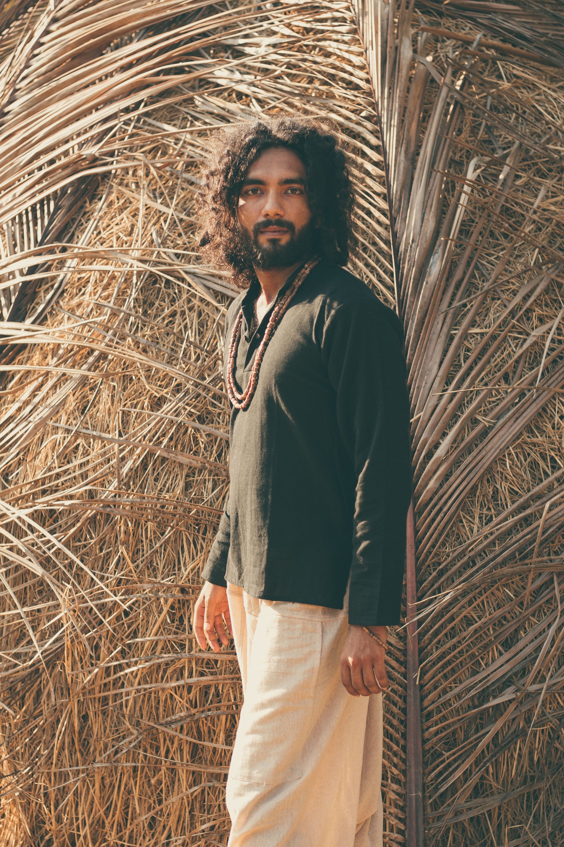 Short Kurta ~ Earthy Black ~