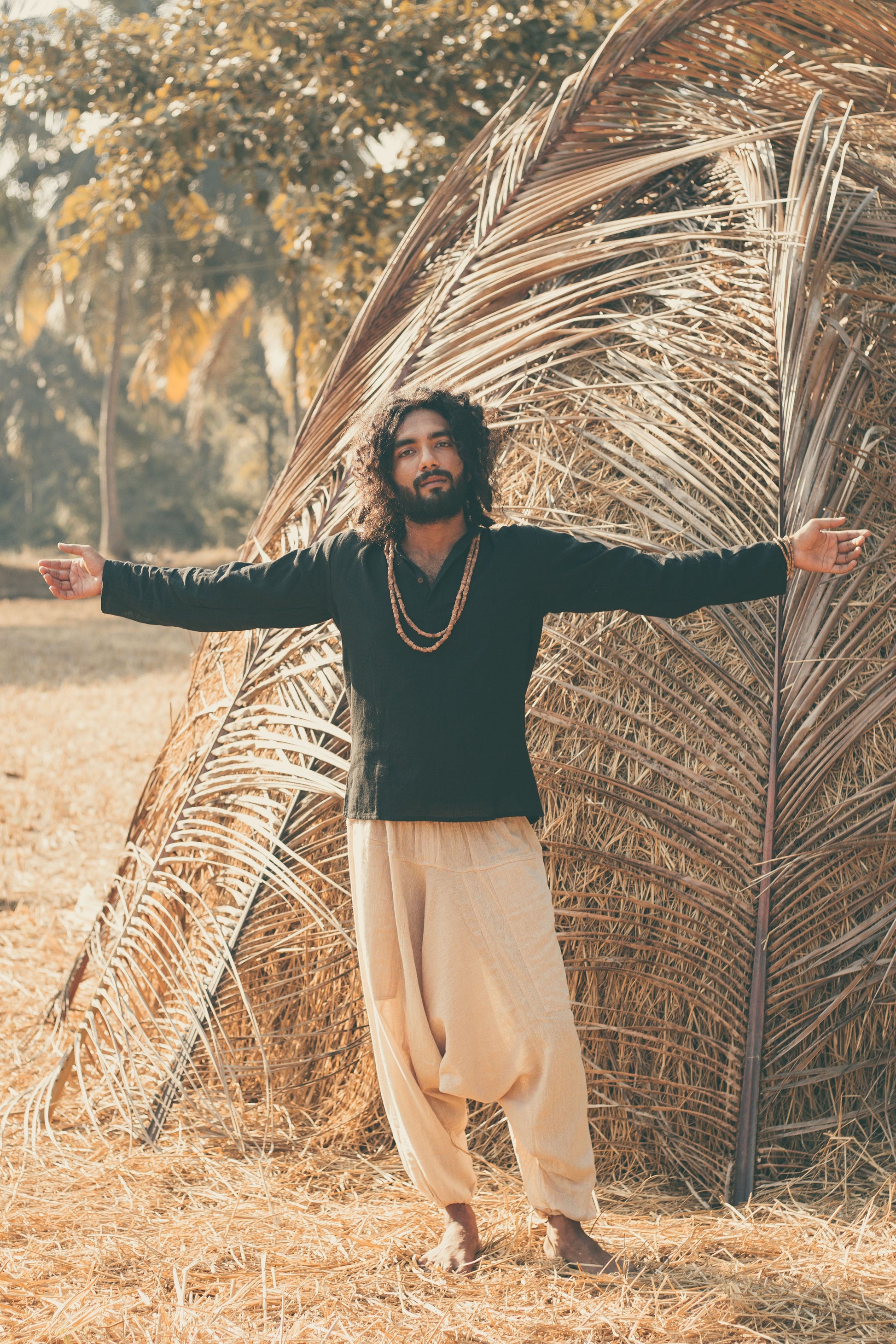 Short Kurta ~ Earthy Black ~