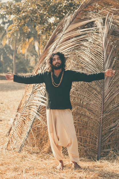 Short Kurta ~ Earthy Black ~