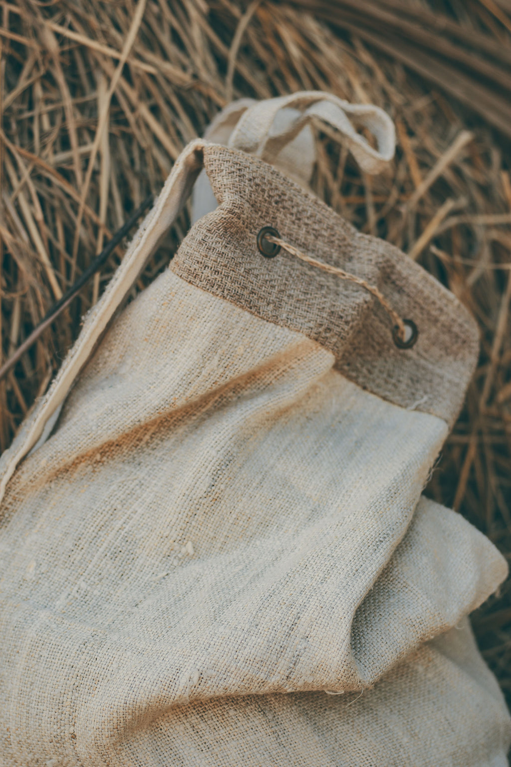 Hemp and Nettle Round Backpack