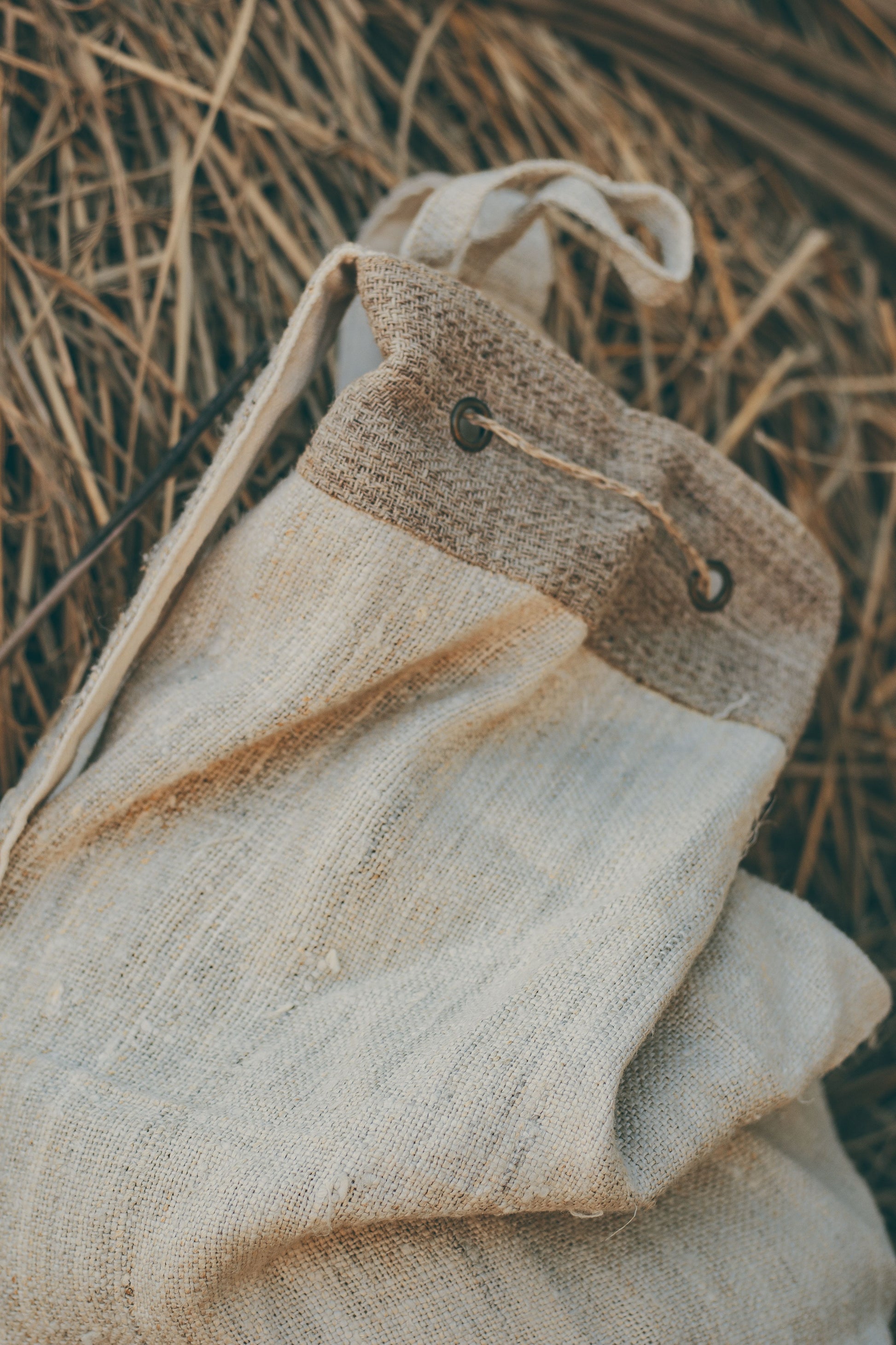 Hemp and Nettle Round Backpack