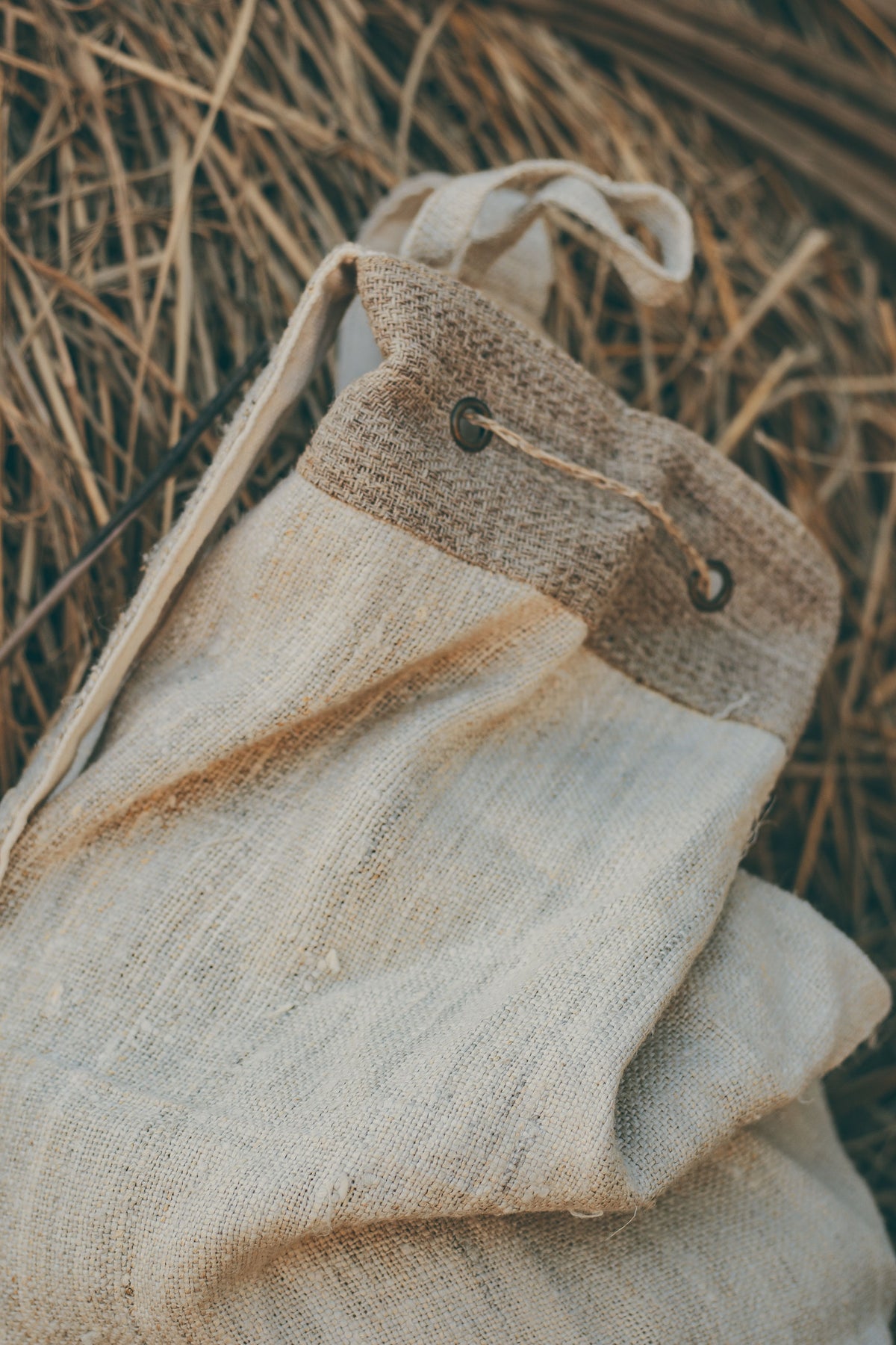 Hemp and Nettle Round Backpack