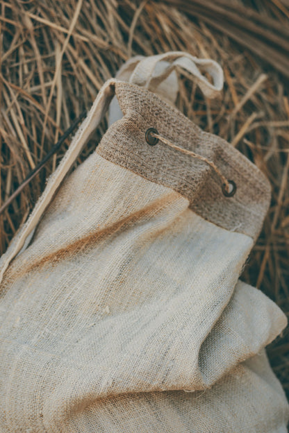 Hemp and Nettle Round Backpack