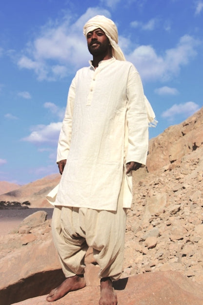 Natural Long Kurta ⋙ Organic Cotton