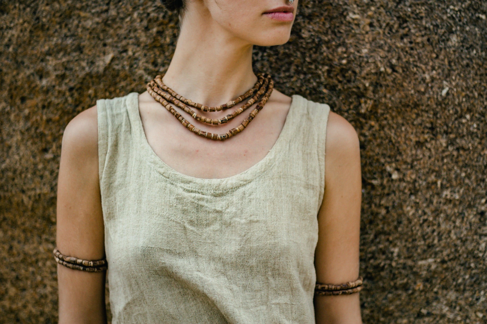 Tulsi Beads Double Bracelet ⋙ SET of 2